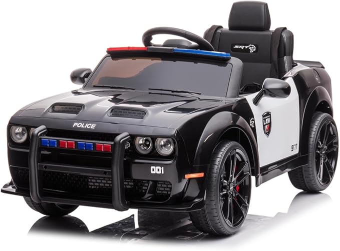 Dodge Challenger SRT Police Car 12V/2M Black BDM0955G - Image 2