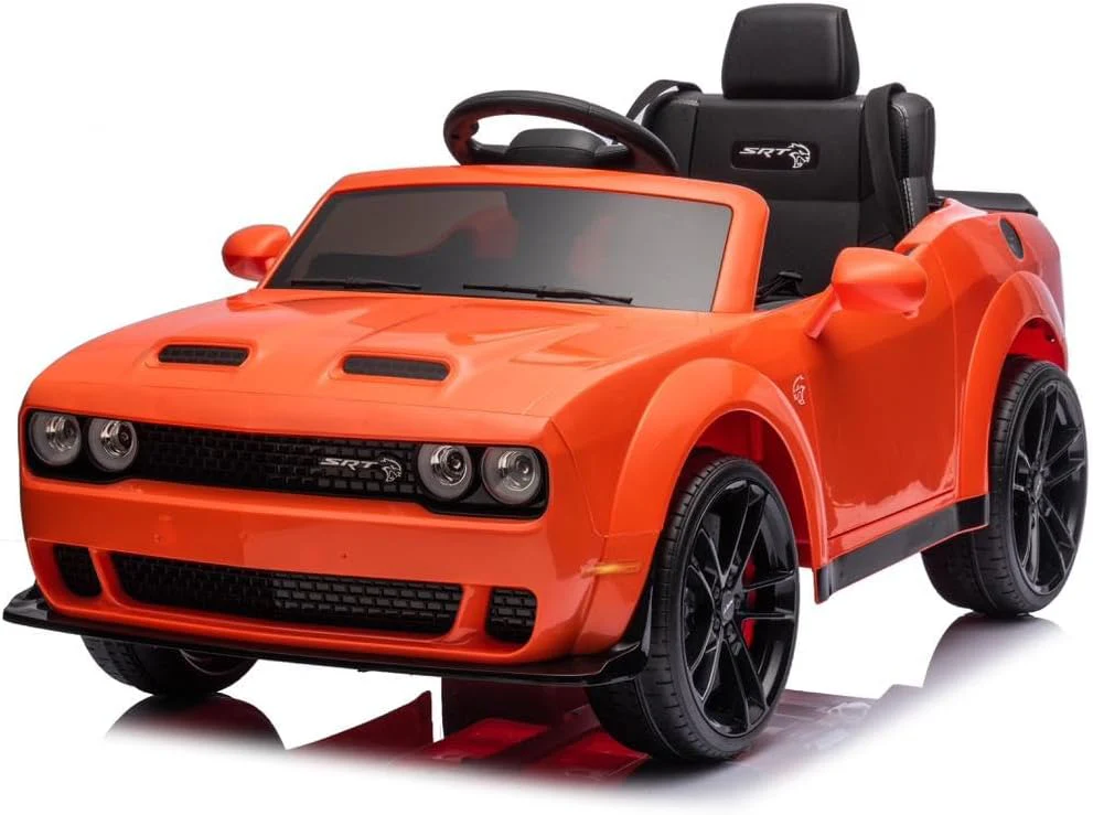 Dodge Challenger SRT Ride On Car 12V/2M,Orange