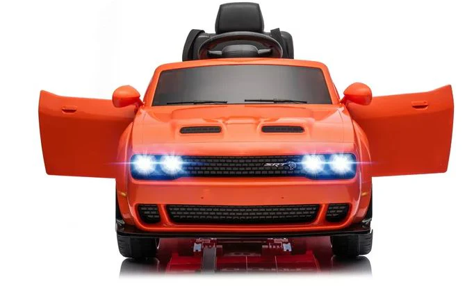 Dodge Challenger SRT Ride On Car 12V/2M,Orange - Image 4