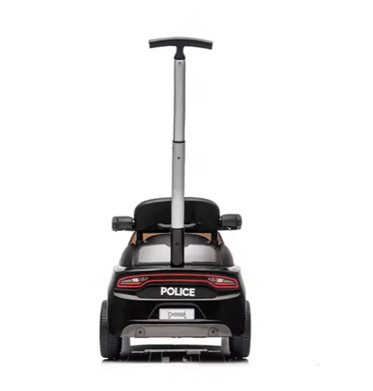 Dodge Charger Police Ride On Push Car Black CH9958 - Image 3