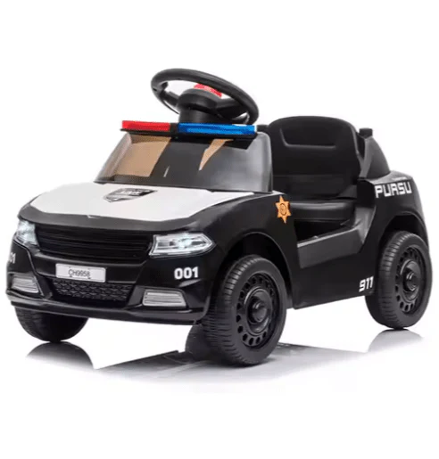 Dodge Charger Police Ride On Push Car Black CH9958 - Image 5