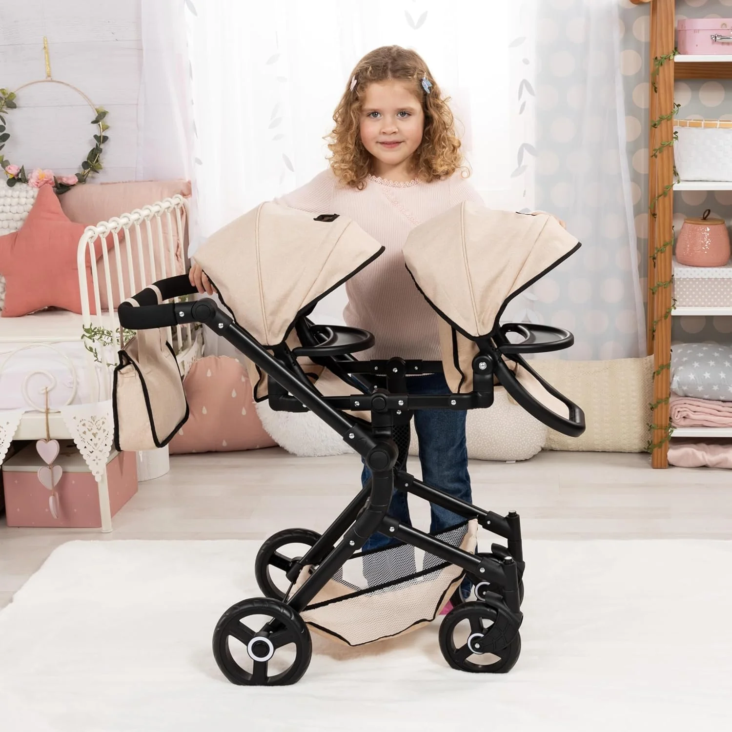 Dolls Pram Twin Neo 26275AA - Image 3