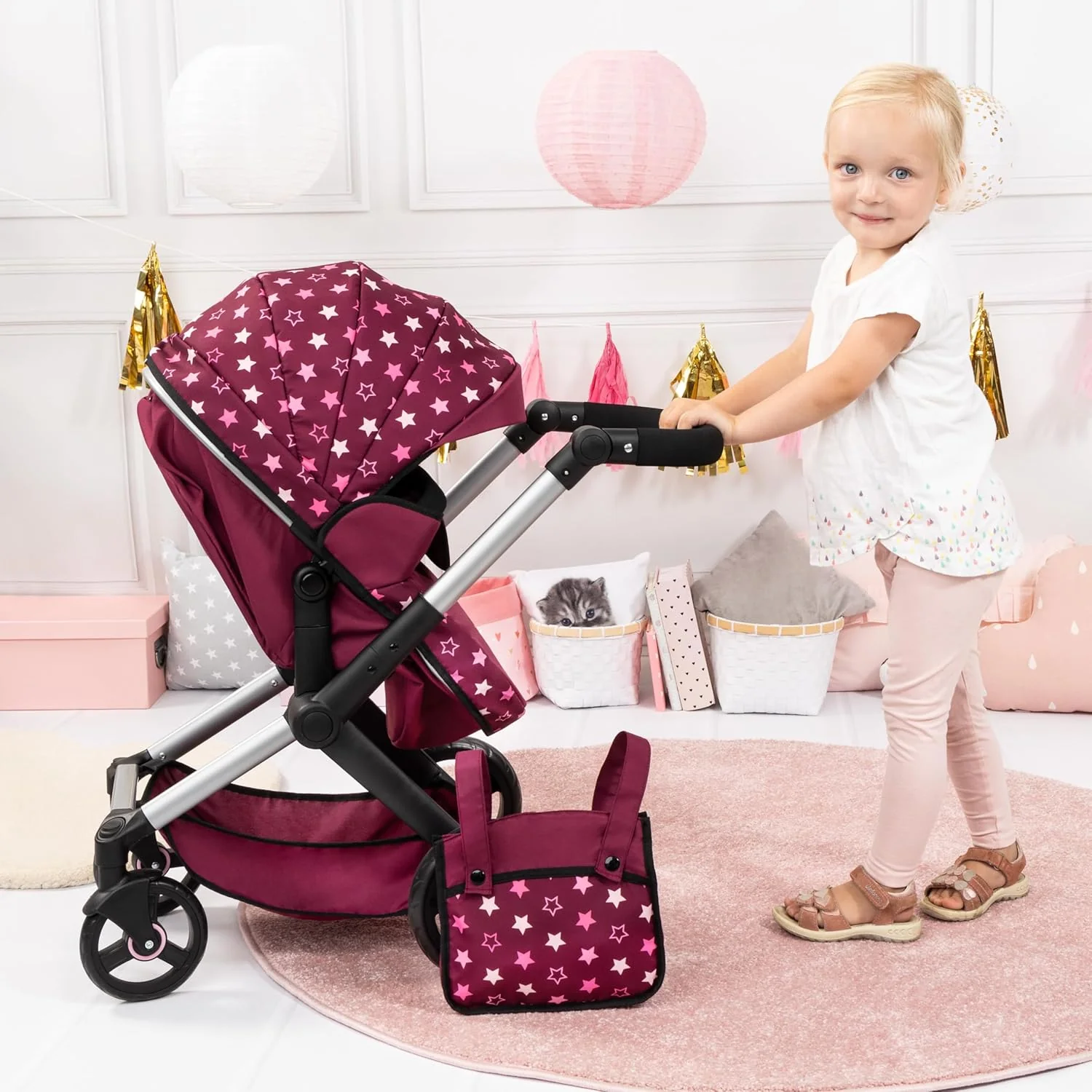 Dolls Pram Xeo 17023AA - Image 7
