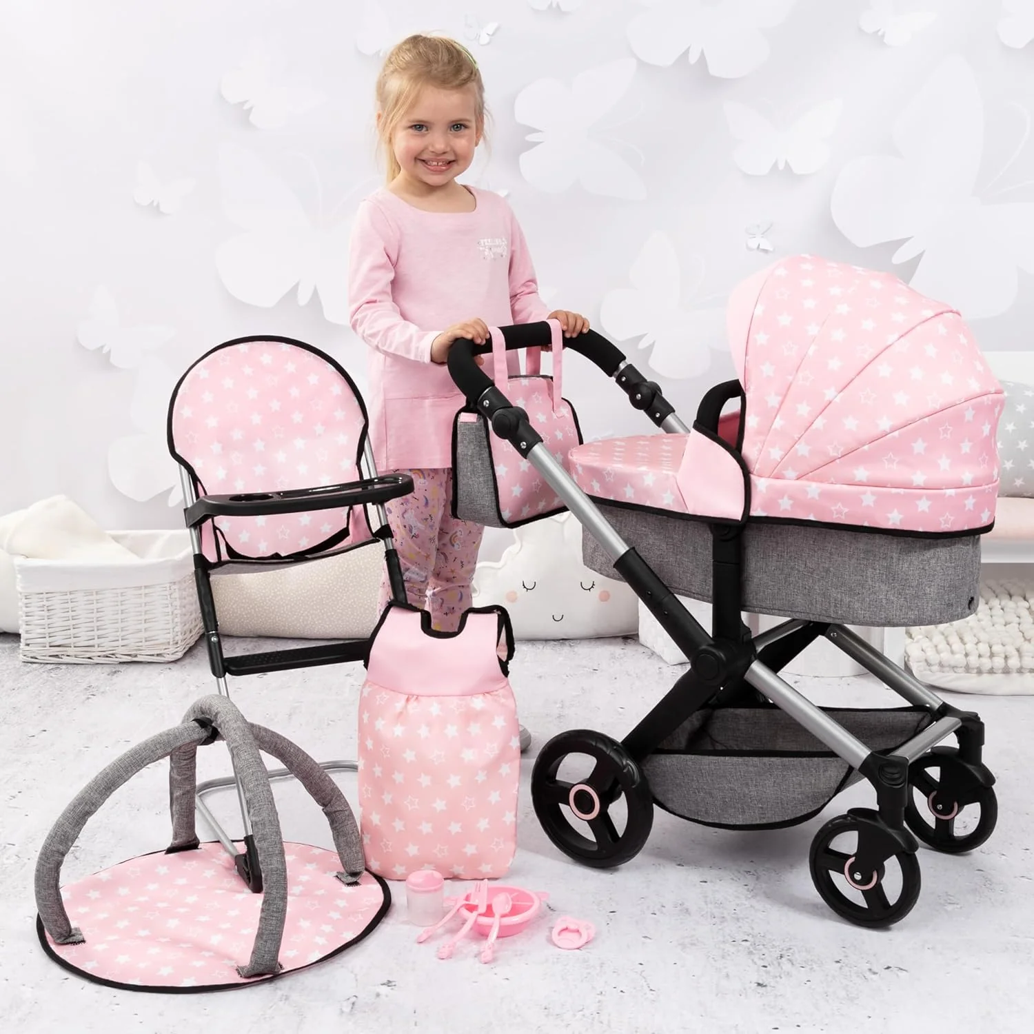 Dolls Pram Xeo 17030AB - Image 3