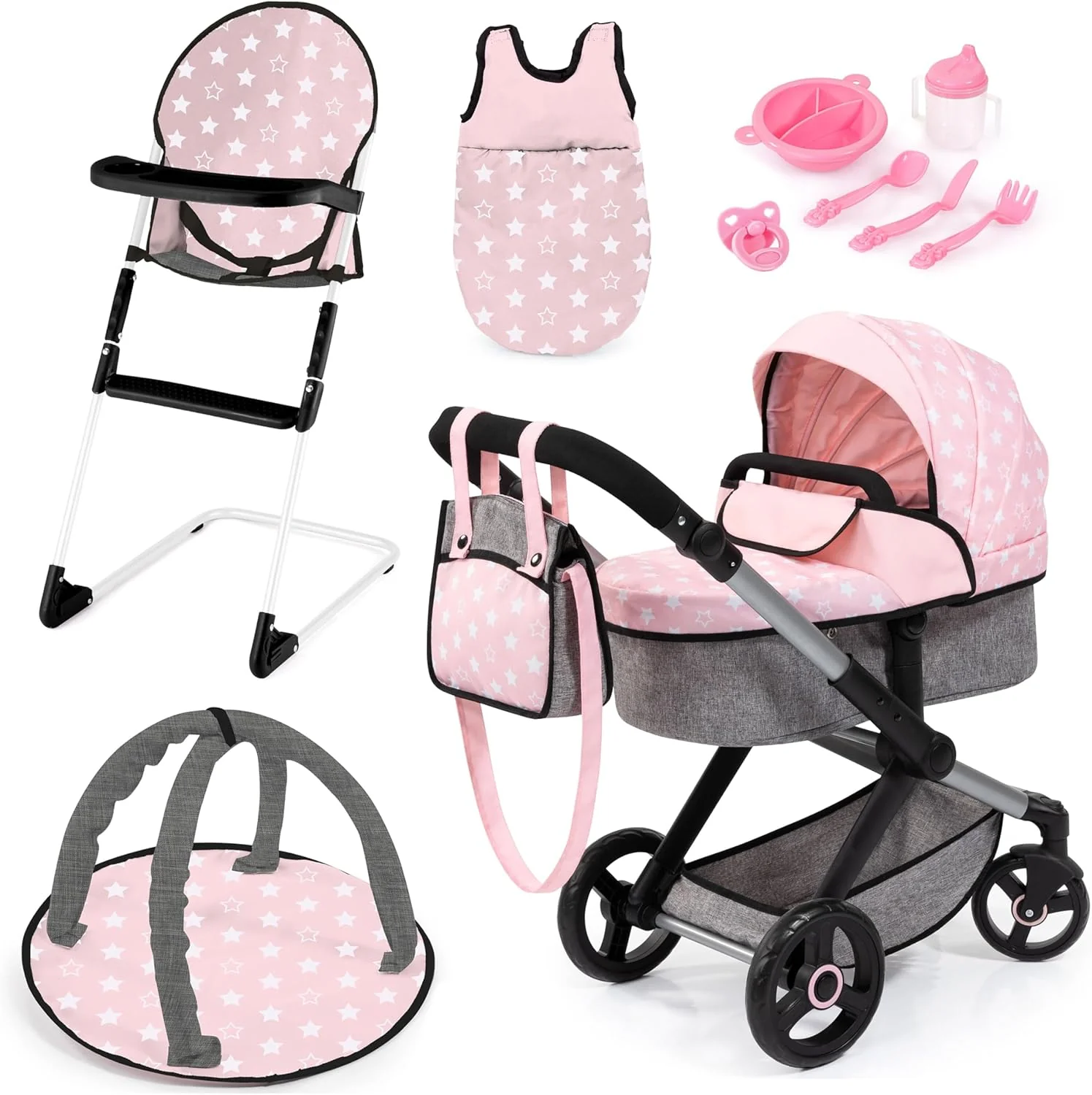 Dolls Pram Xeo 17030AB - Image 7