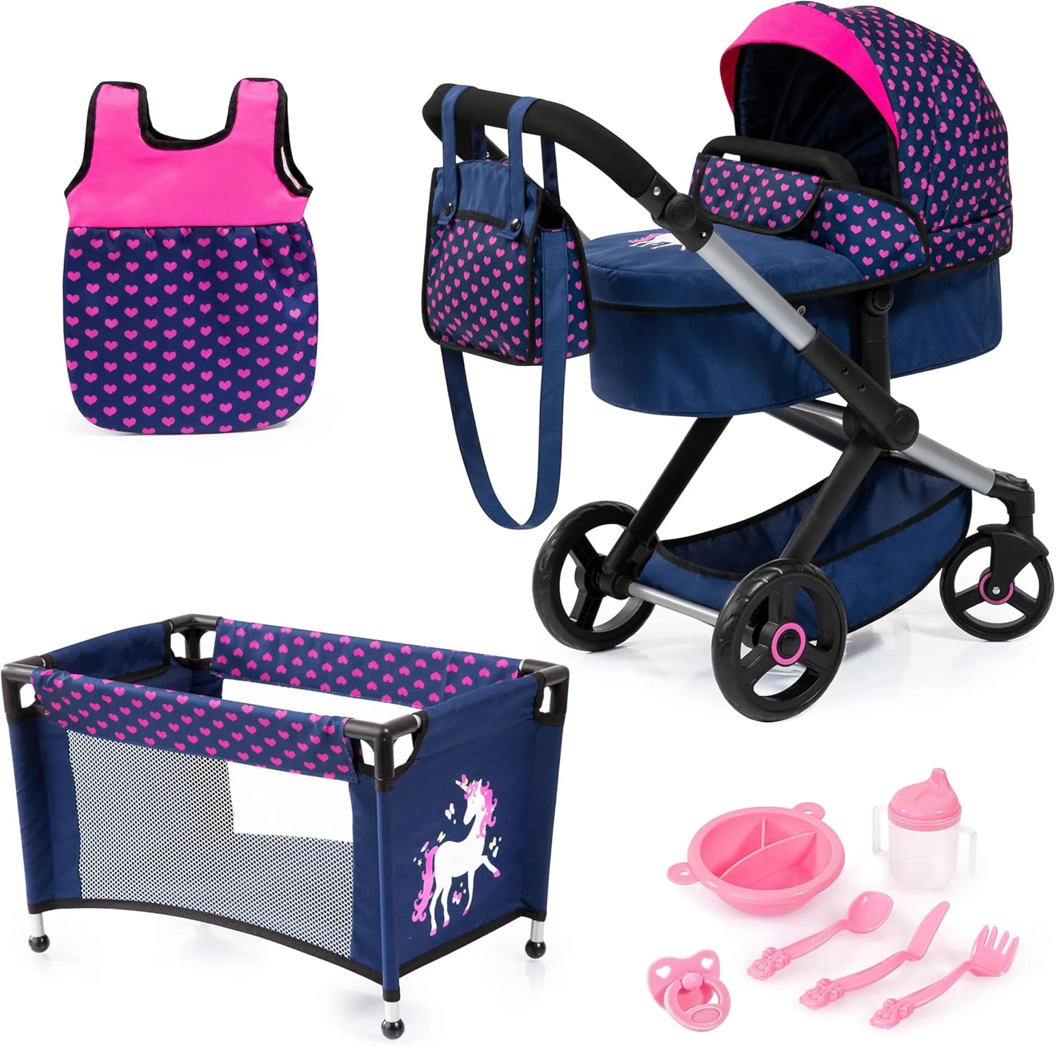 Dolls Pram Xeo 17054AB