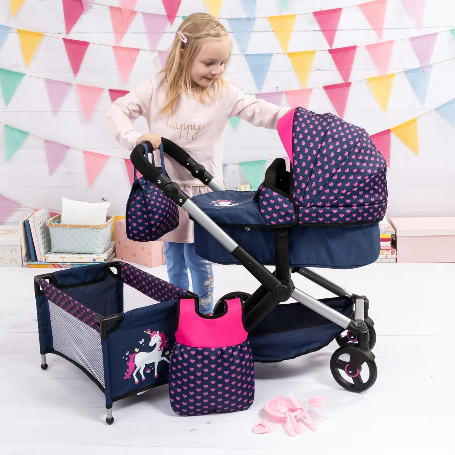 Dolls Pram Xeo 17054AB - Image 2