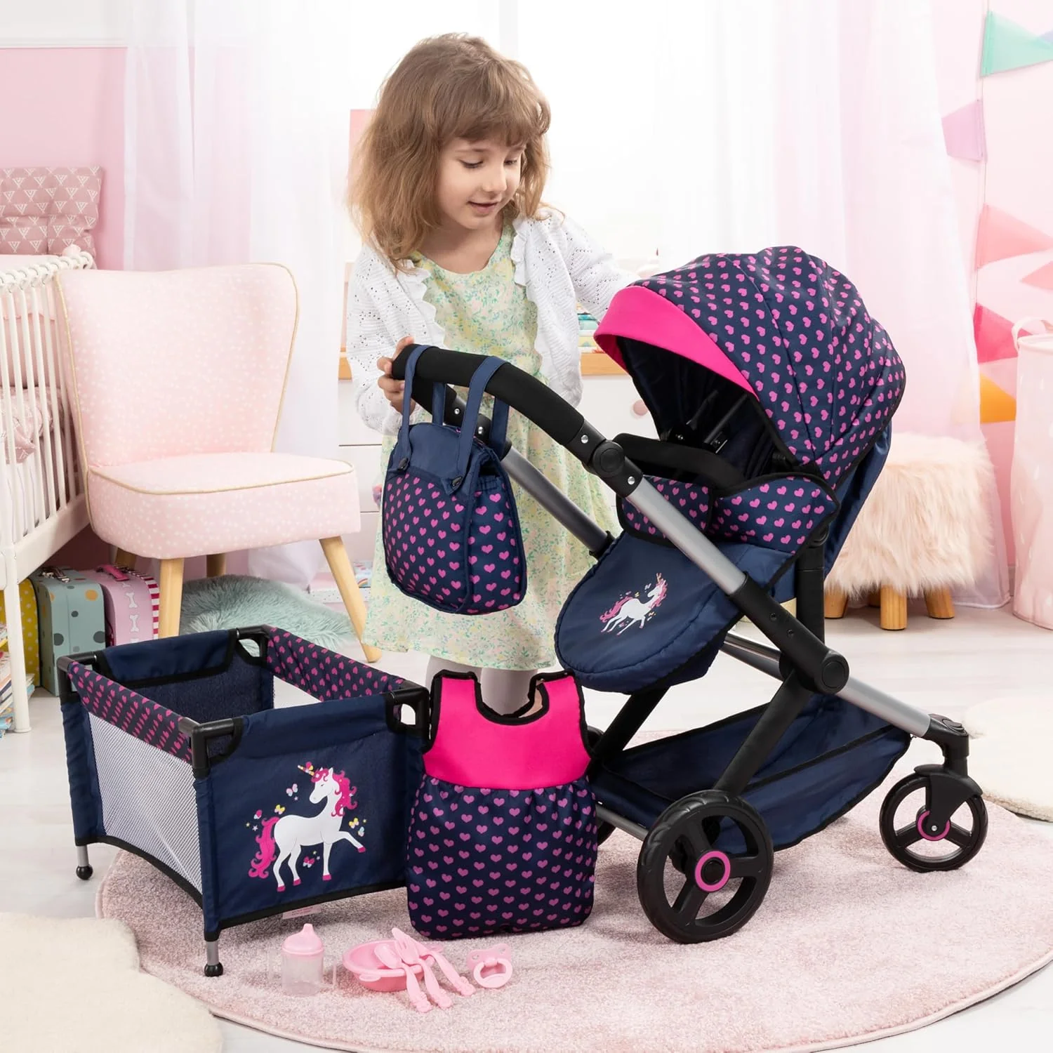 Dolls Pram Xeo 17054AB - Image 3