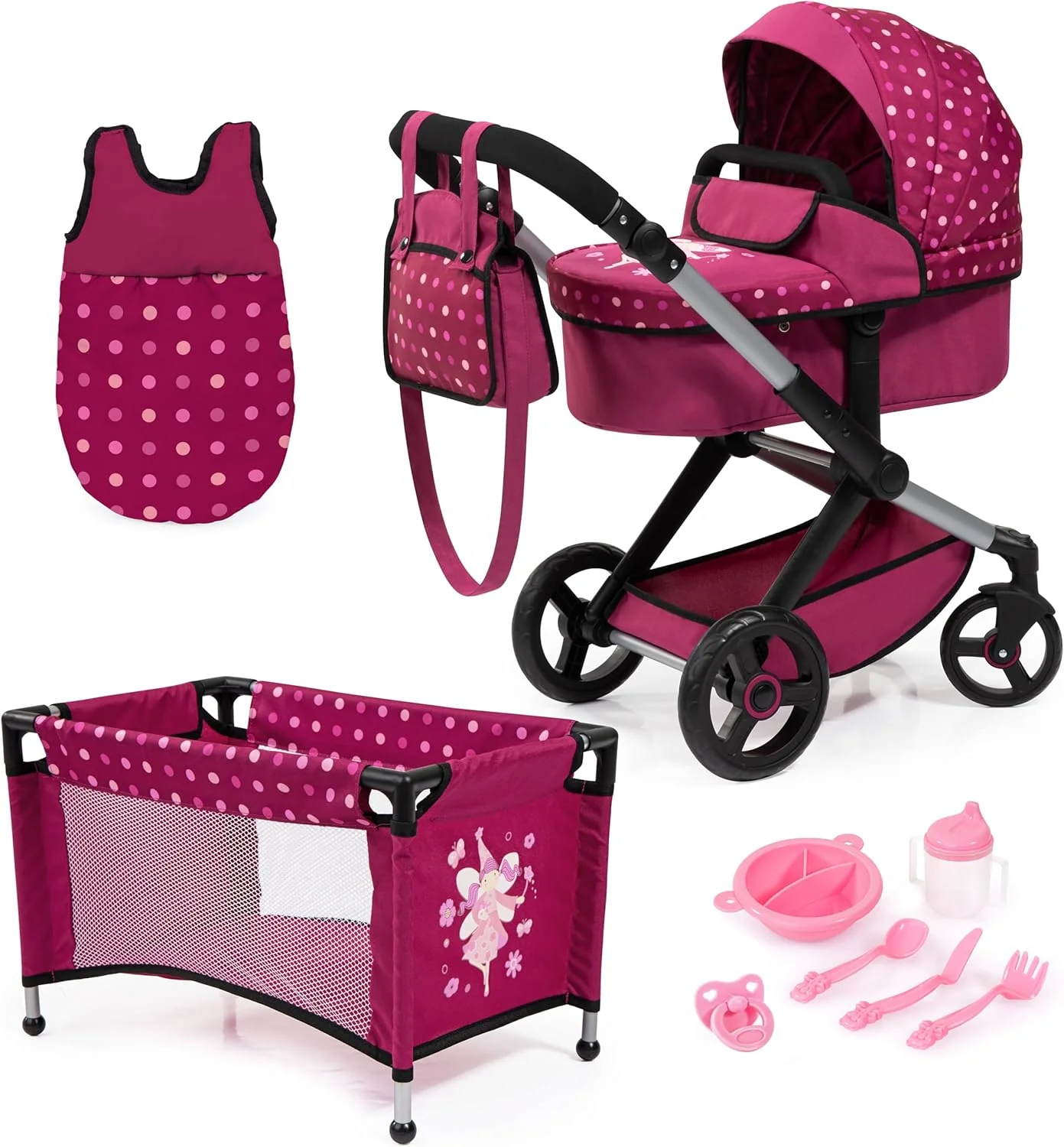 Dolls Pram Xeo Set 17067AB