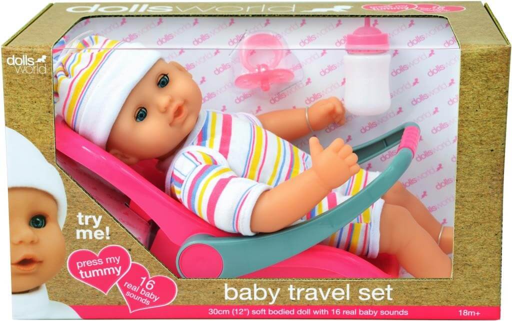 Dolls World Baby Travel Set 30cm 8866