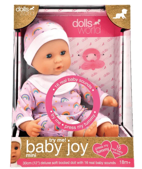Dolls World Mini Baby Joy With Sound 30cm 8154
