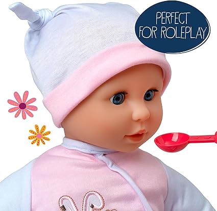 Dolls World Talking Tammy 18inch Baby With Sleeping Eyes & Sounds 78500 - Image 3