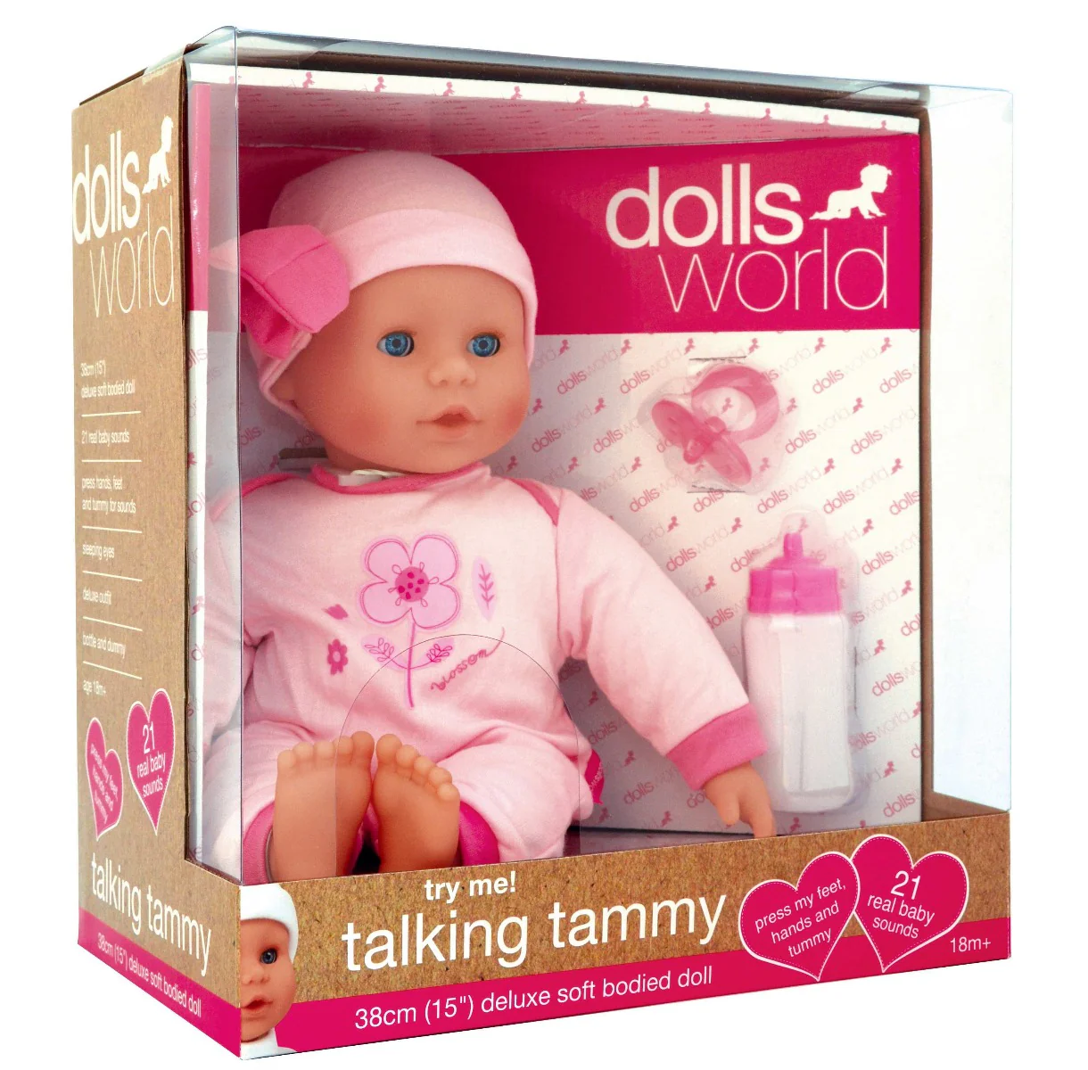 Dolls World Talking Tammy Soft Bodied Doll 38cm 8105 - Image 3