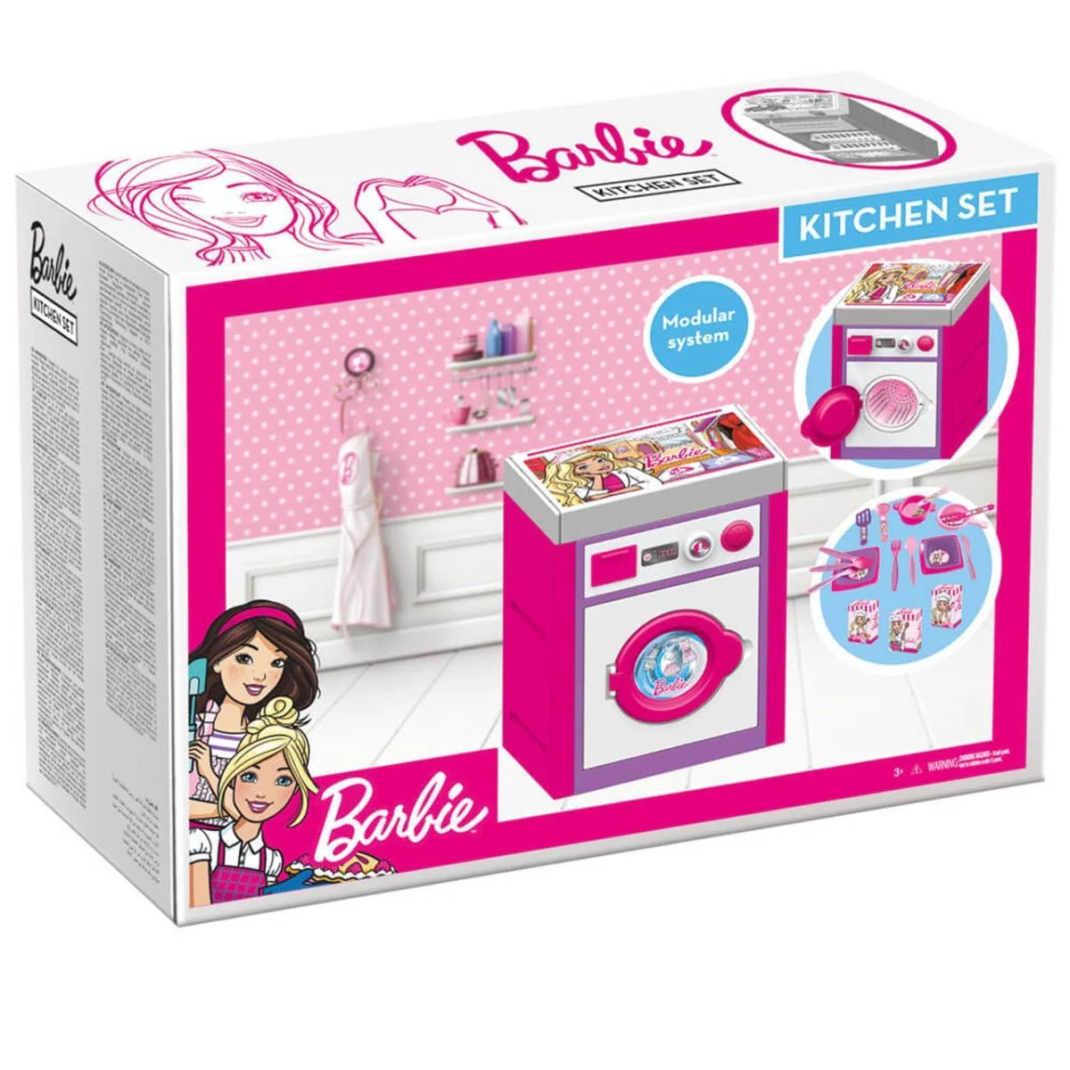 Dolu Barbie Washing Machine Playset 1611 - Image 3