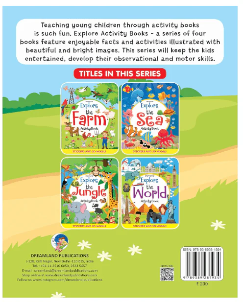 Dreamland Explore the Farm Activity Book with Sticker 81934 - Image 2