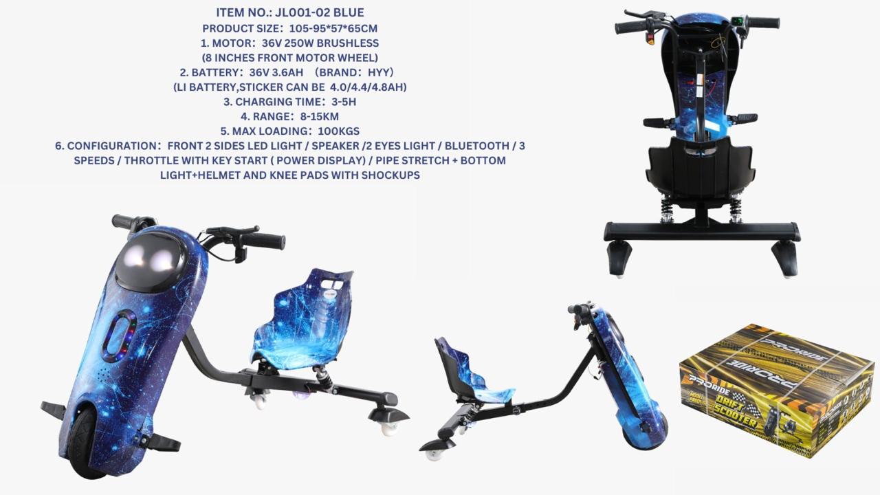 Drift Scooter 36V JP Blue PR001-02 - Image 2