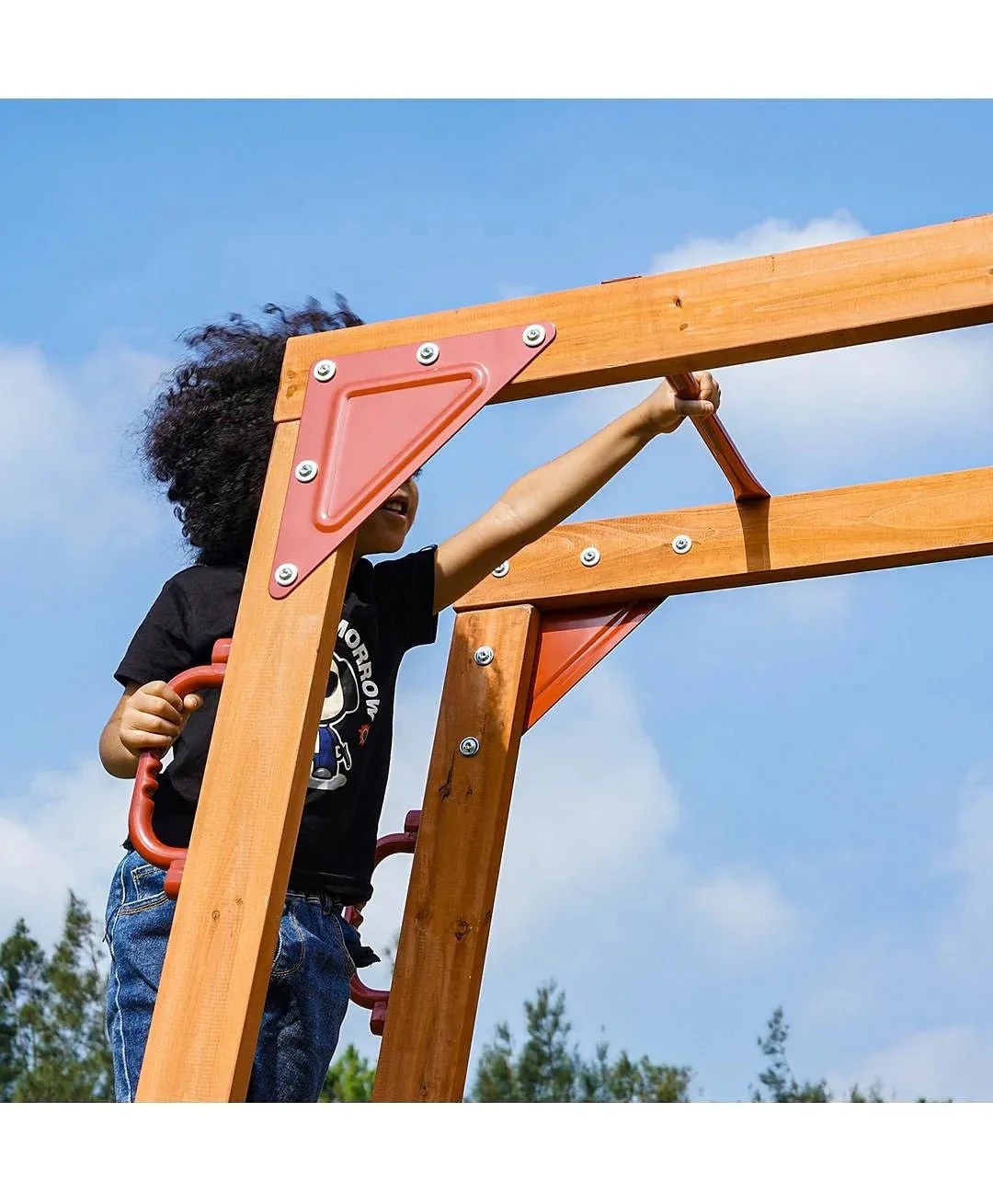 DYNAMIC SPORTS ARABIAN BIGHORN WOODEN SWING SET - Image 10