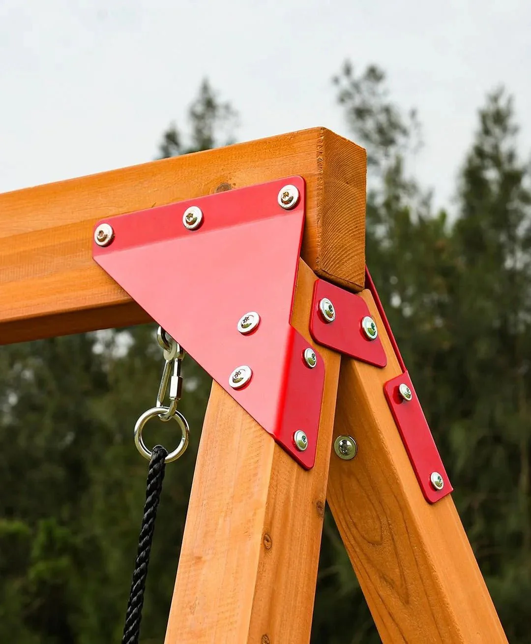 DYNAMIC SPORTS ARABIAN BIGHORN WOODEN SWING SET - Image 14