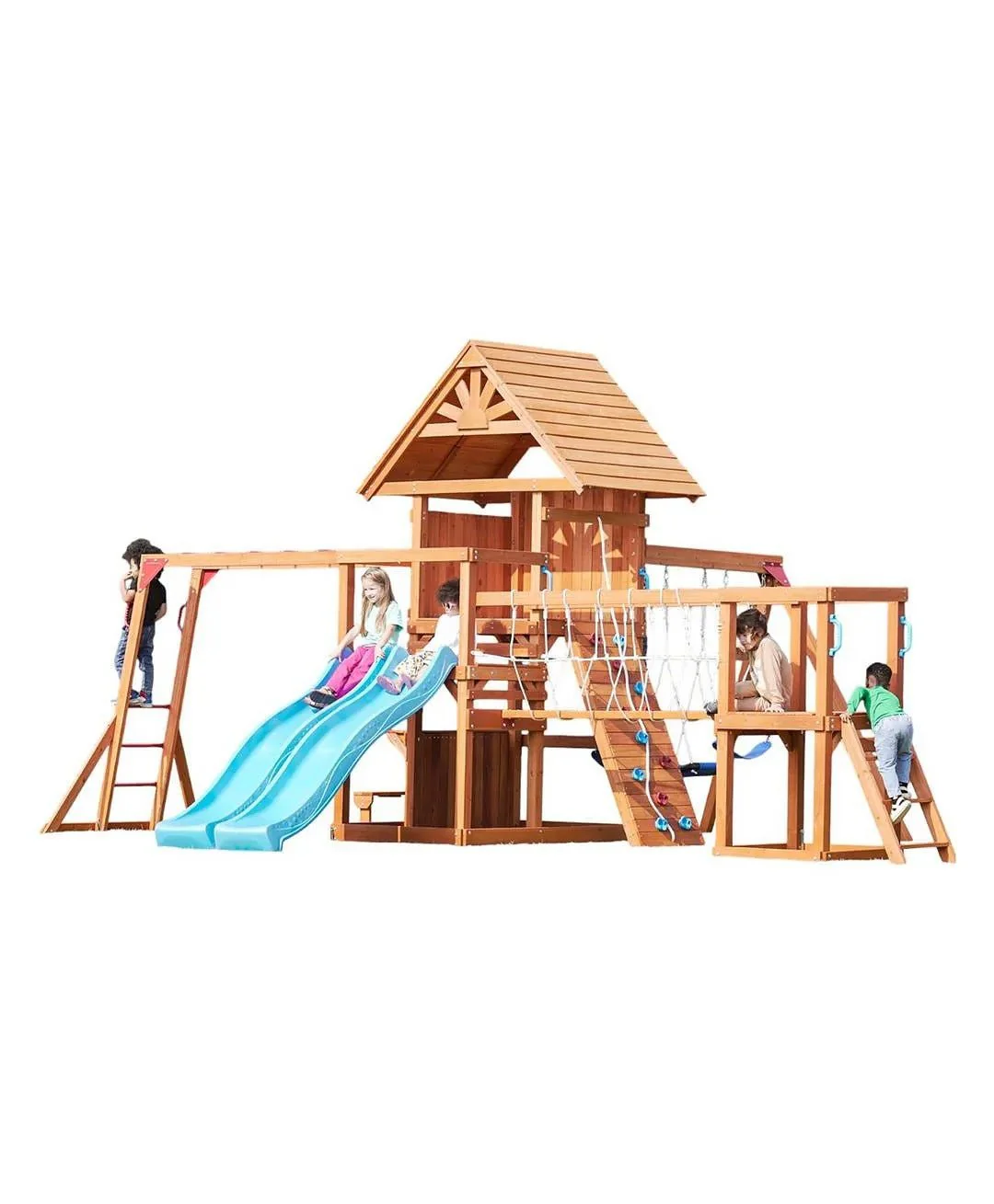 DYNAMIC SPORTS ARABIAN BIGHORN WOODEN SWING SET - Image 3