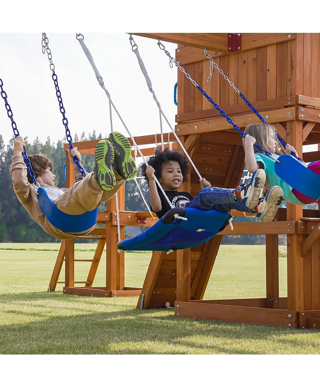 DYNAMIC SPORTS ARABIAN BIGHORN WOODEN SWING SET - Image 8