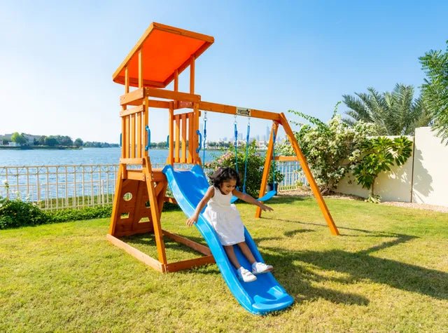 Dynamic Sports Arabian Cat Wooden Swing Set - Image 2