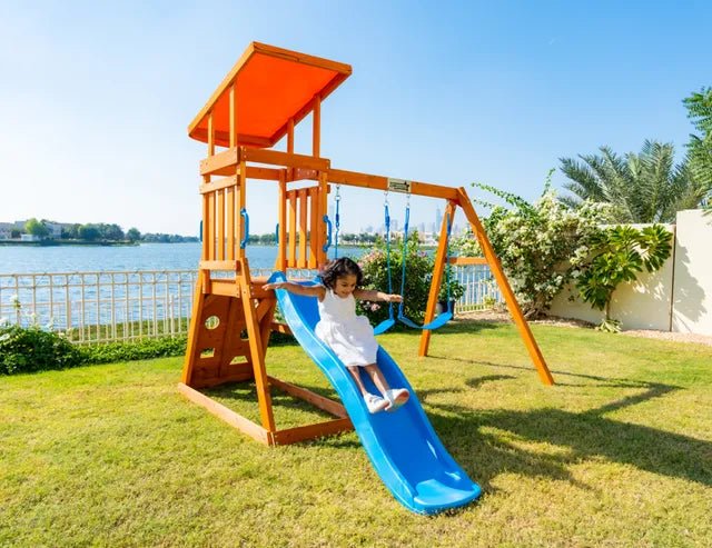 Dynamic Sports Arabian Cat Wooden Swing Set - Image 5