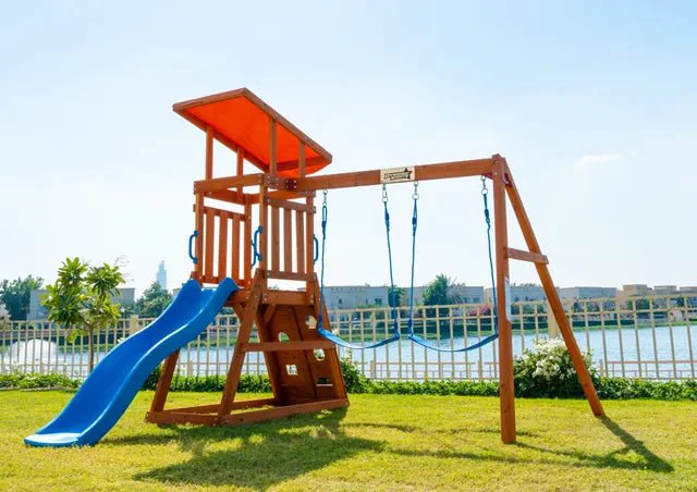 Dynamic Sports Arabian Cat Wooden Swing Set - Image 6