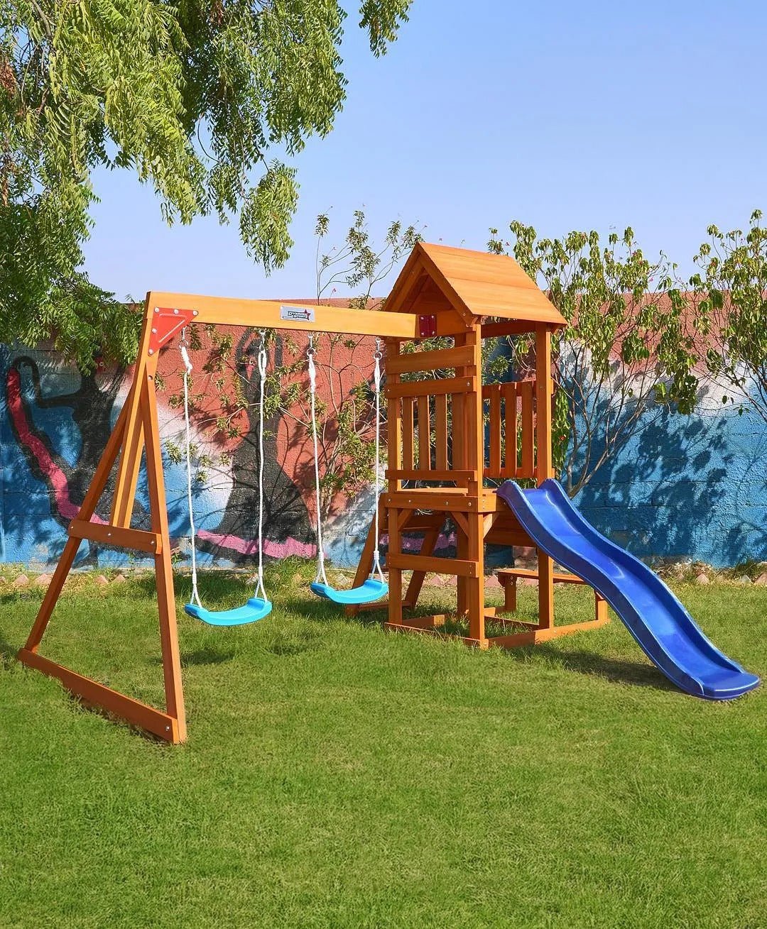 DYNAMIC SPORTS ARABIAN HYRAX WOODEN SWING SET - Image 3