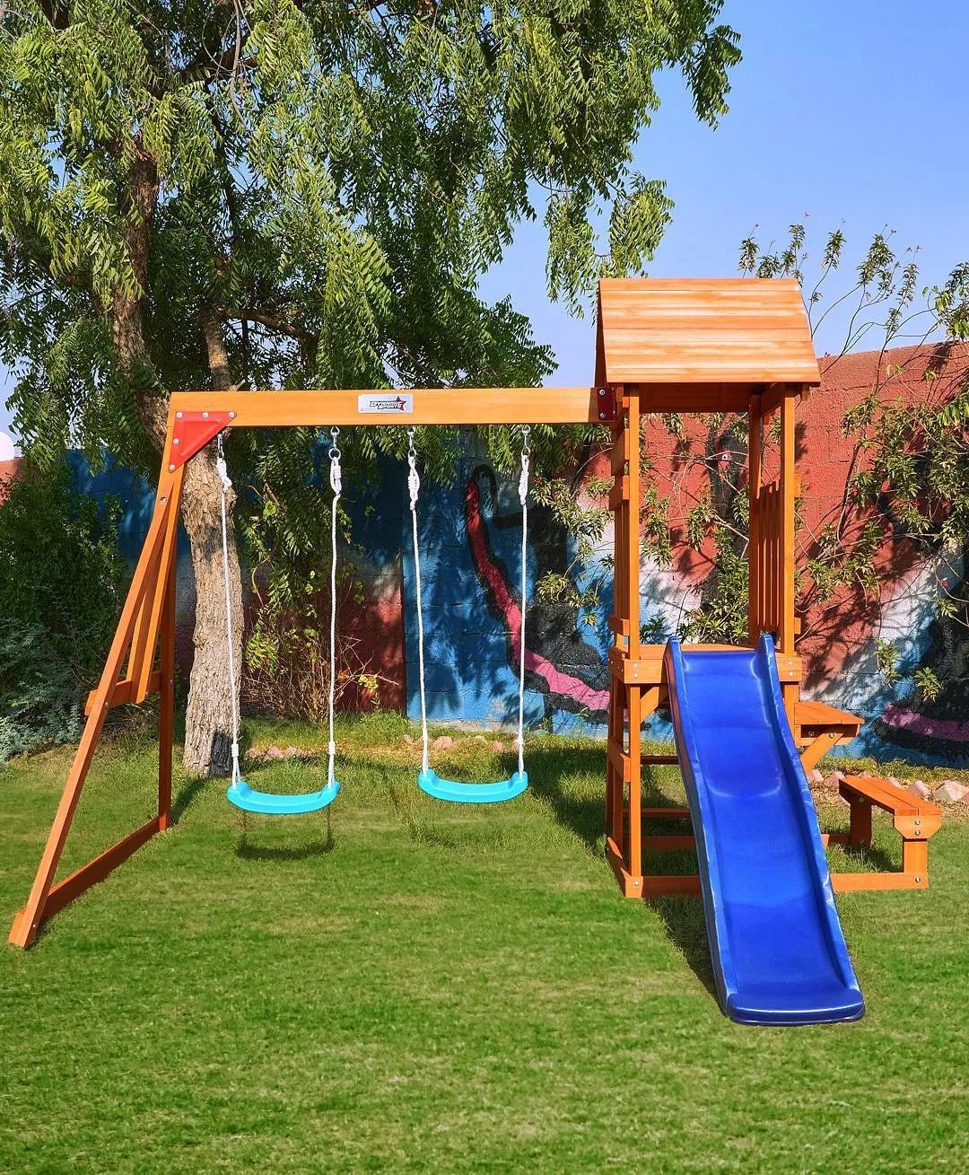 DYNAMIC SPORTS ARABIAN HYRAX WOODEN SWING SET - Image 4