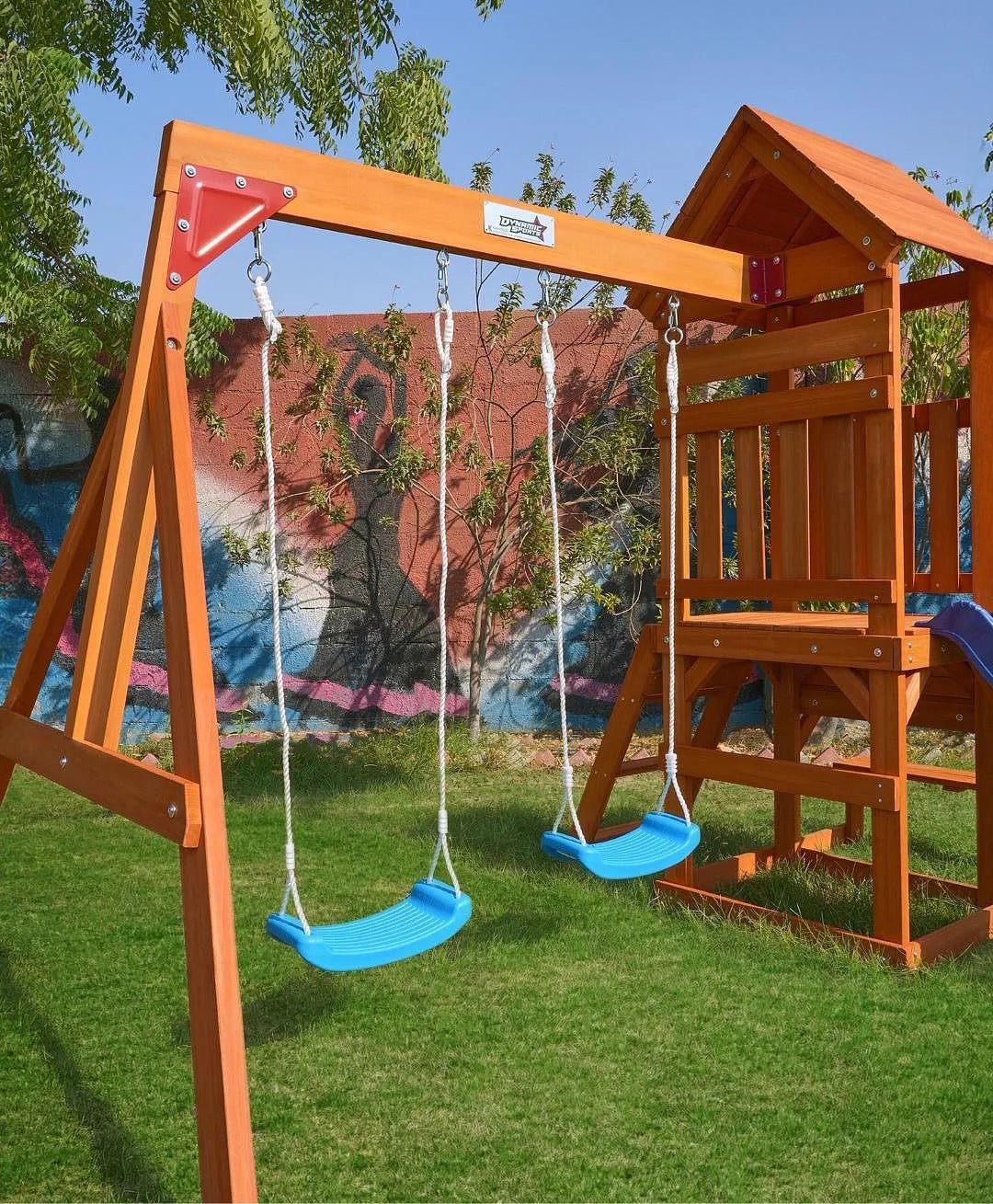 DYNAMIC SPORTS ARABIAN HYRAX WOODEN SWING SET - Image 7