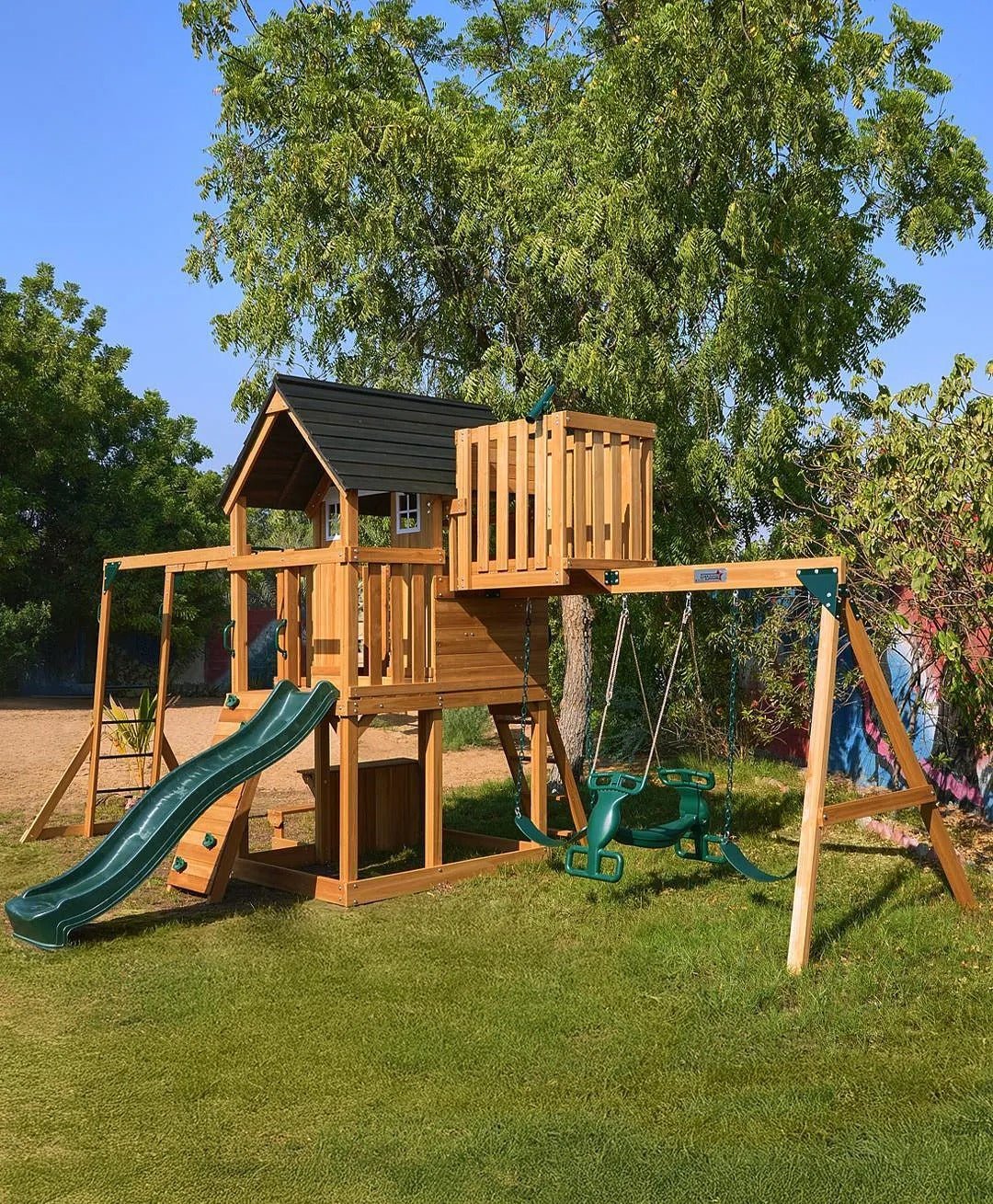 DYNAMIC SPORTS ARABIAN LEOPARD WOODEN SWING SET - Image 12