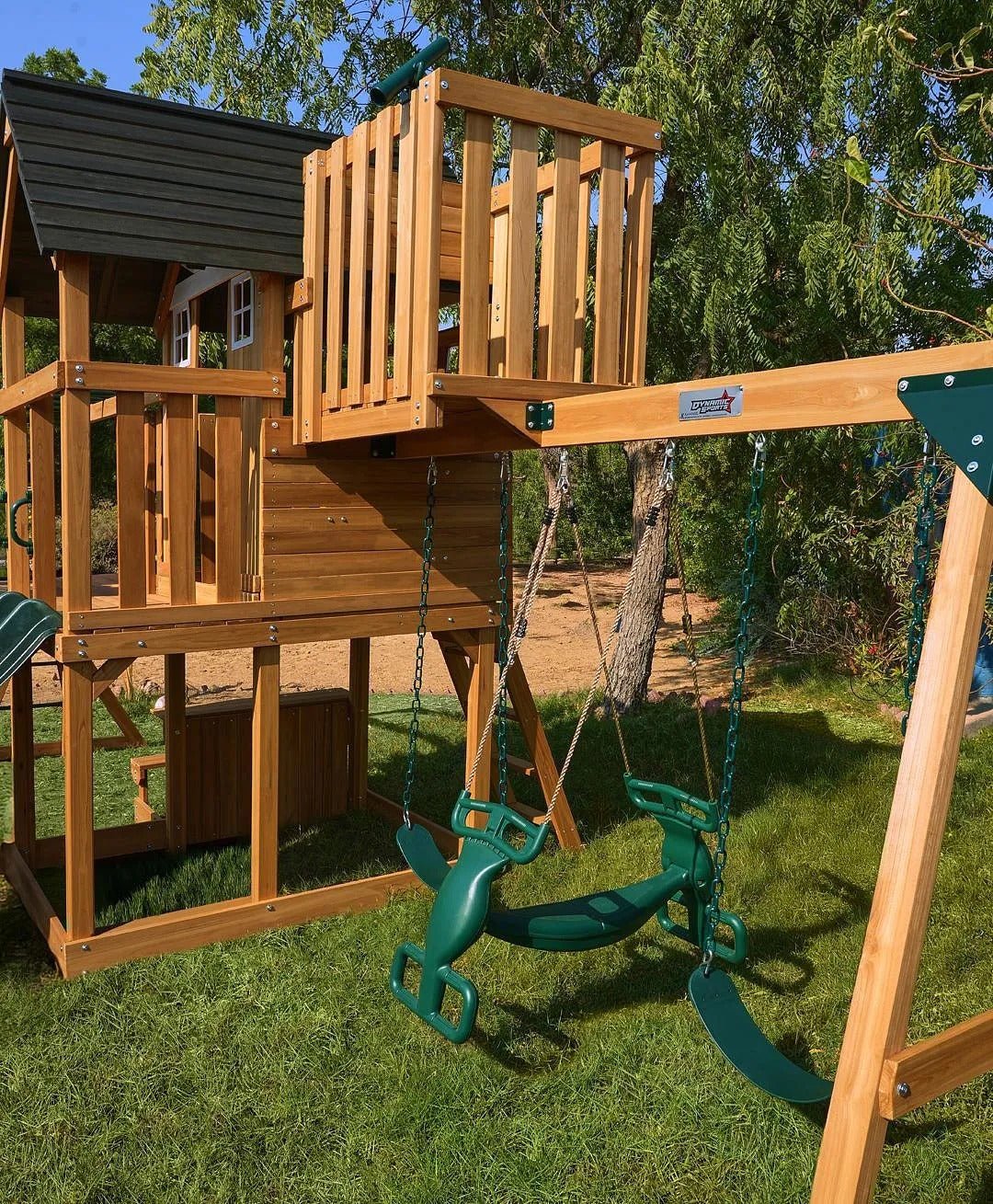 DYNAMIC SPORTS ARABIAN LEOPARD WOODEN SWING SET - Image 13