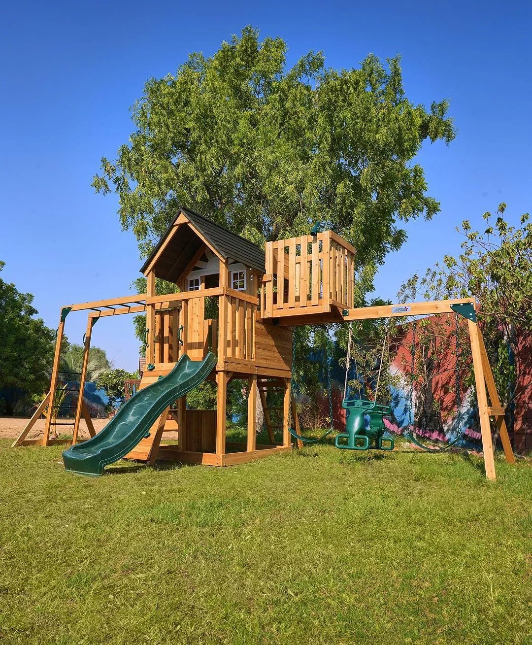 DYNAMIC SPORTS ARABIAN LEOPARD WOODEN SWING SET - Image 7