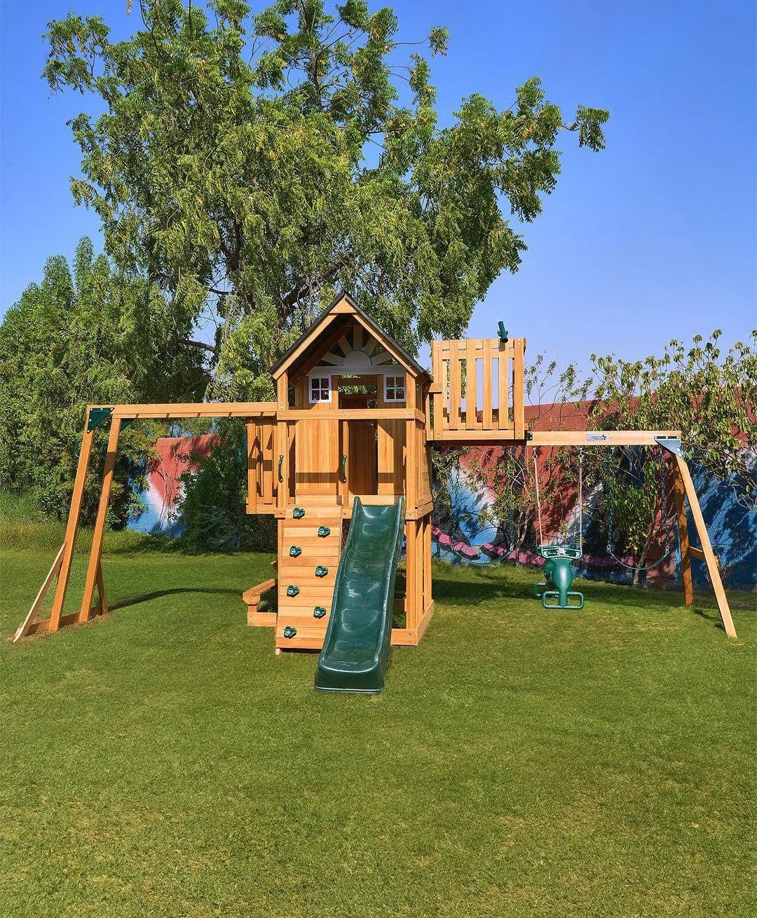 DYNAMIC SPORTS ARABIAN LEOPARD WOODEN SWING SET - Image 8