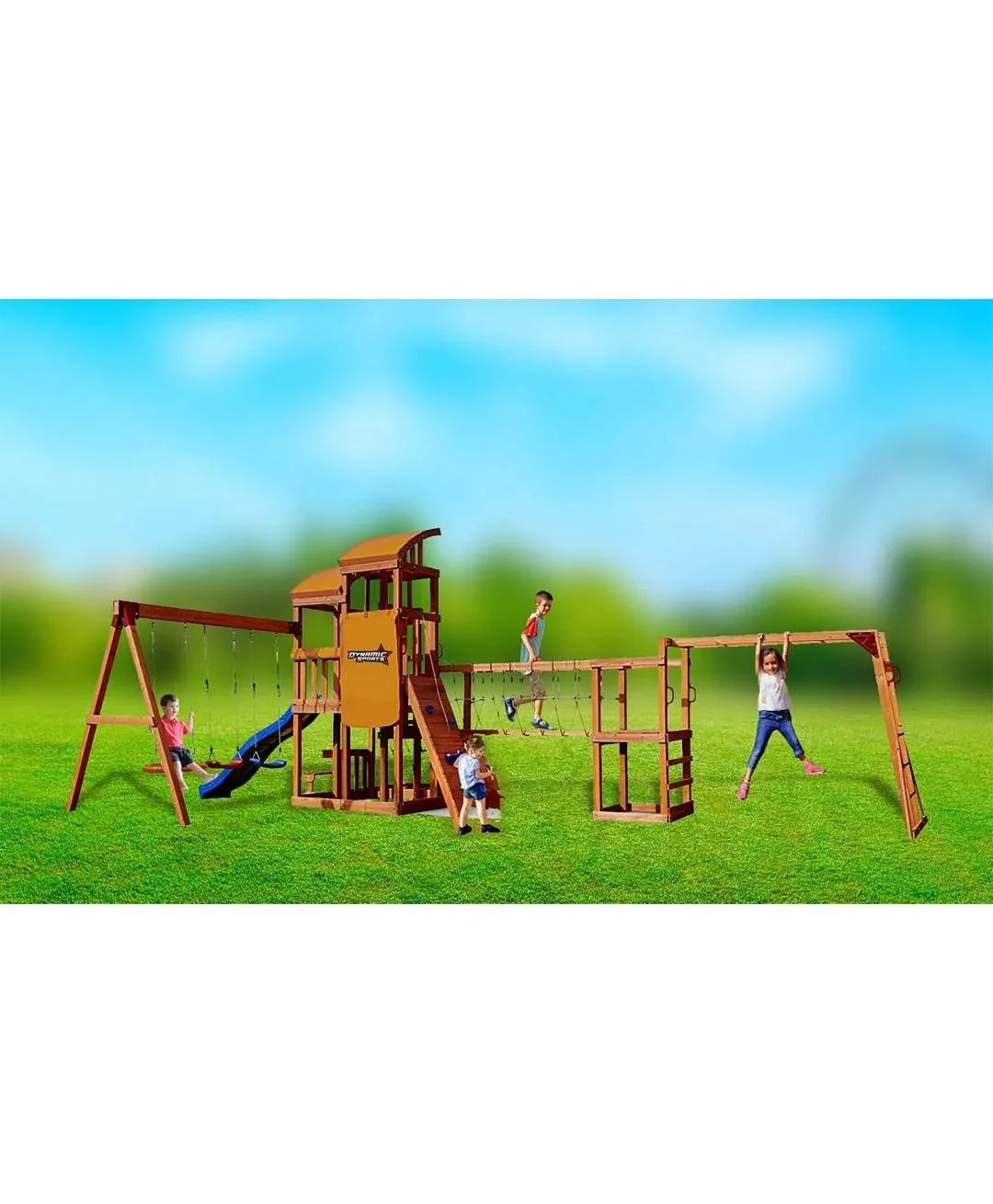 DYNAMIC SPORTS ARABIAN ORYX EXTREME WOODEN  SWING SET - Image 12