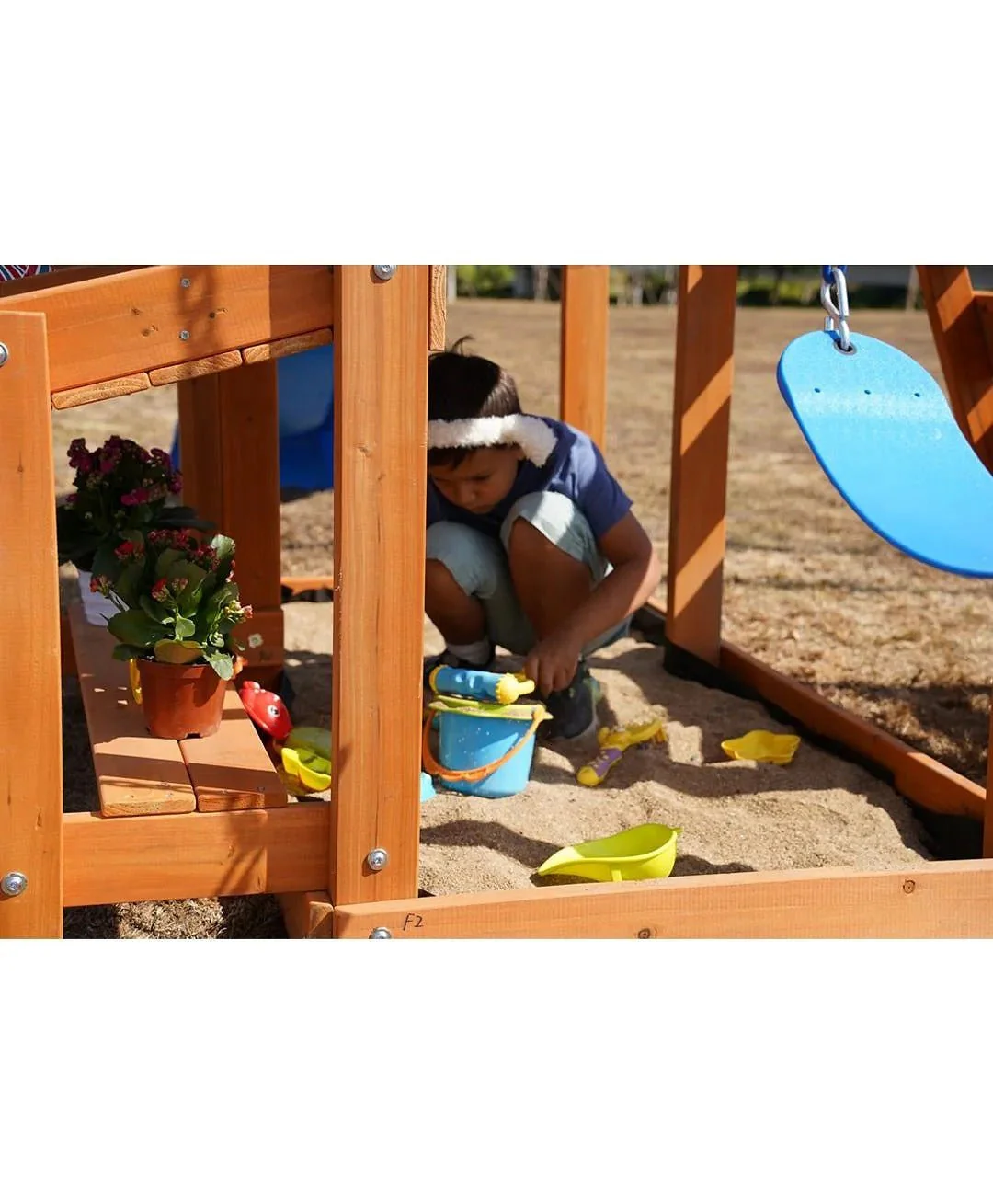 DYNAMIC SPORTS ARABIAN PRONGHORN WOODEN SWING SET - Image 11