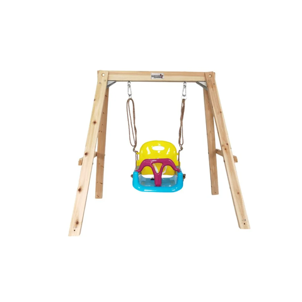 Dynamic Sports Growing Giraffe Wooden Swing Set LK77