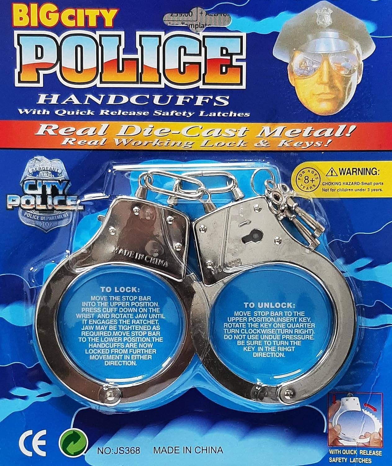 Edison Giocattoli Metal Sheriff Handcuffs 103022