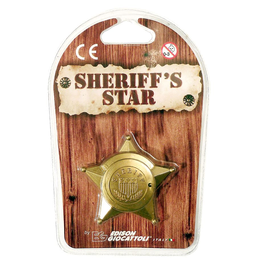 Edison Giocattoli Sheriff s Badge Star Gold