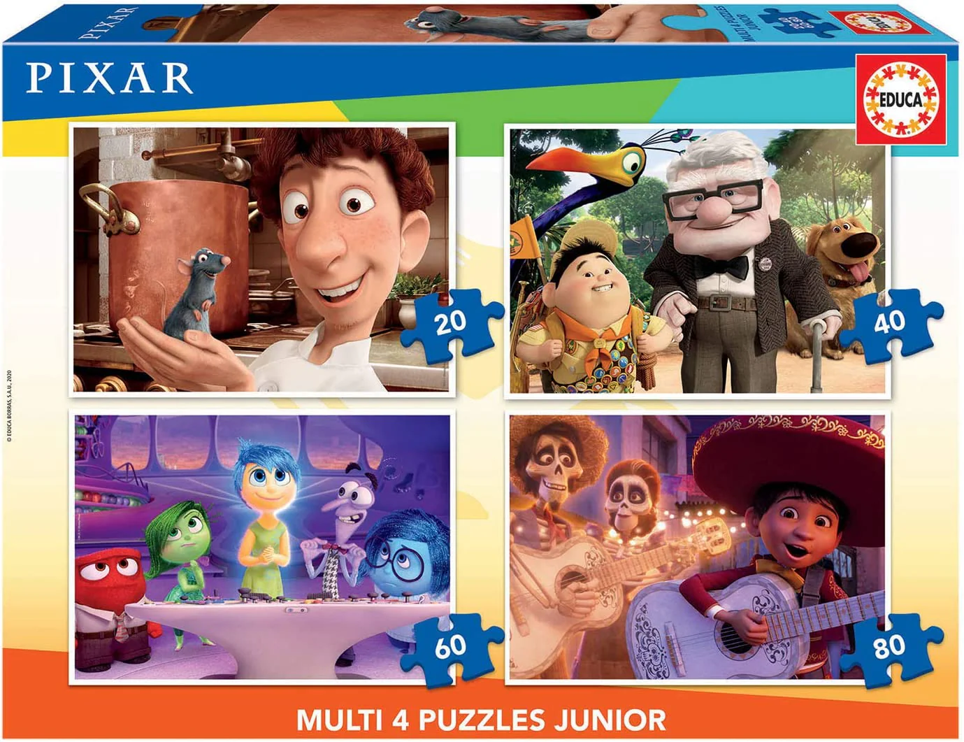 Educa Disney Pixar Multi 4-in-1 Puzzle 18625