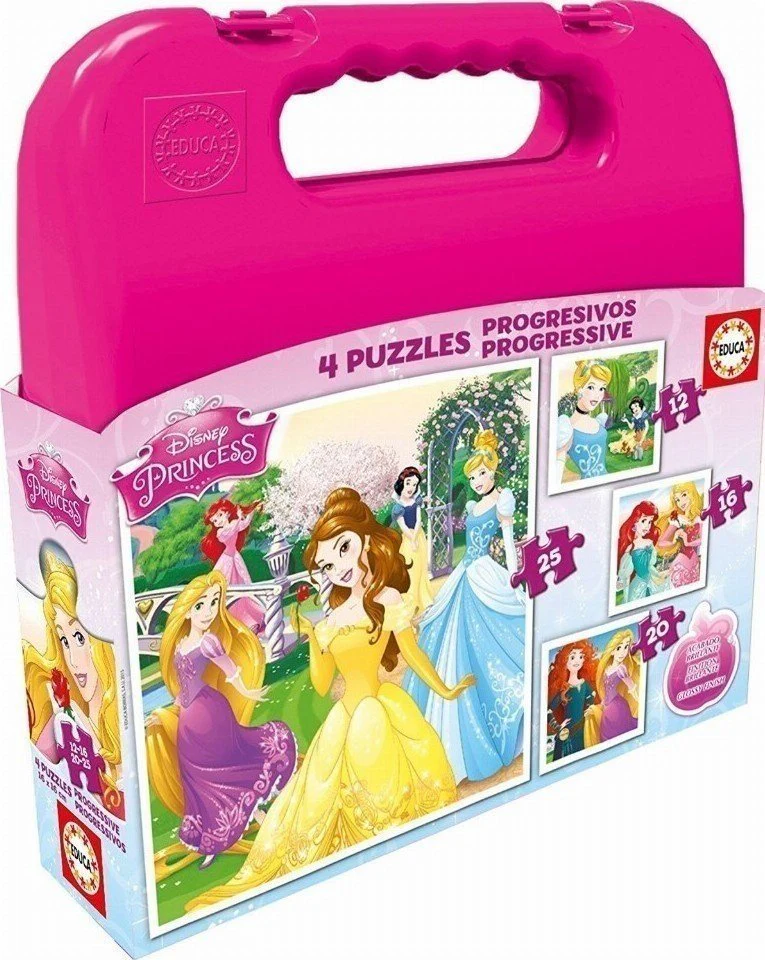 Educa Disney Princess Progressive Puzzle Case 73pcs 16508