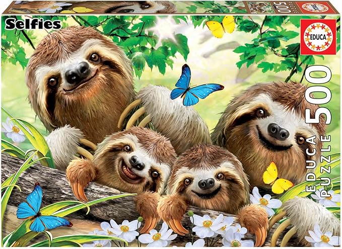 Educa Sloth Family Selfie Jigsaw Puzzle 500pcs 18450