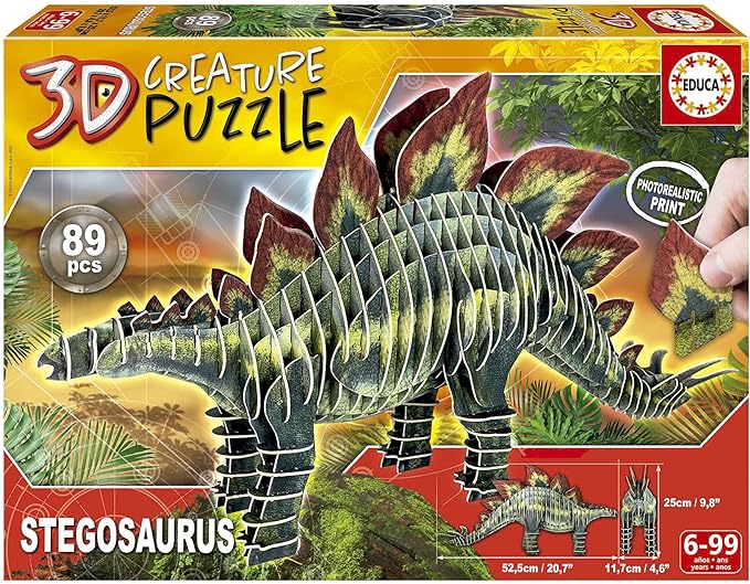 Educa Stegosaurus 3D Creature Puzzle 19184 - Image 4