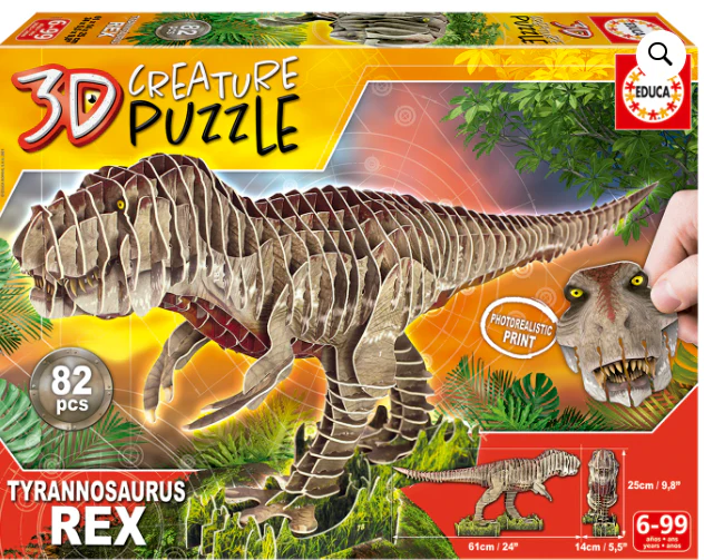 Educa T-Rex 3D Creature Puzzle 19182 - Image 3