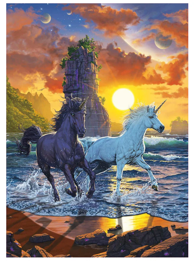 Educa Unicorns On The Beach Jigsaw Puzzle 1000pcs 19025 - Image 2
