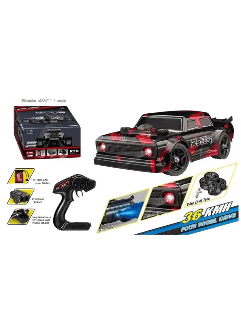 Ejector Rocket 4-WD RC Car Blue 1:16 Scale HS16352