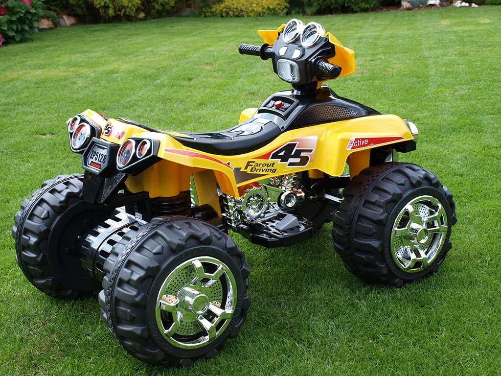 Electric Auto Quad Bikes for Kids Yellow 5128A - Image 2