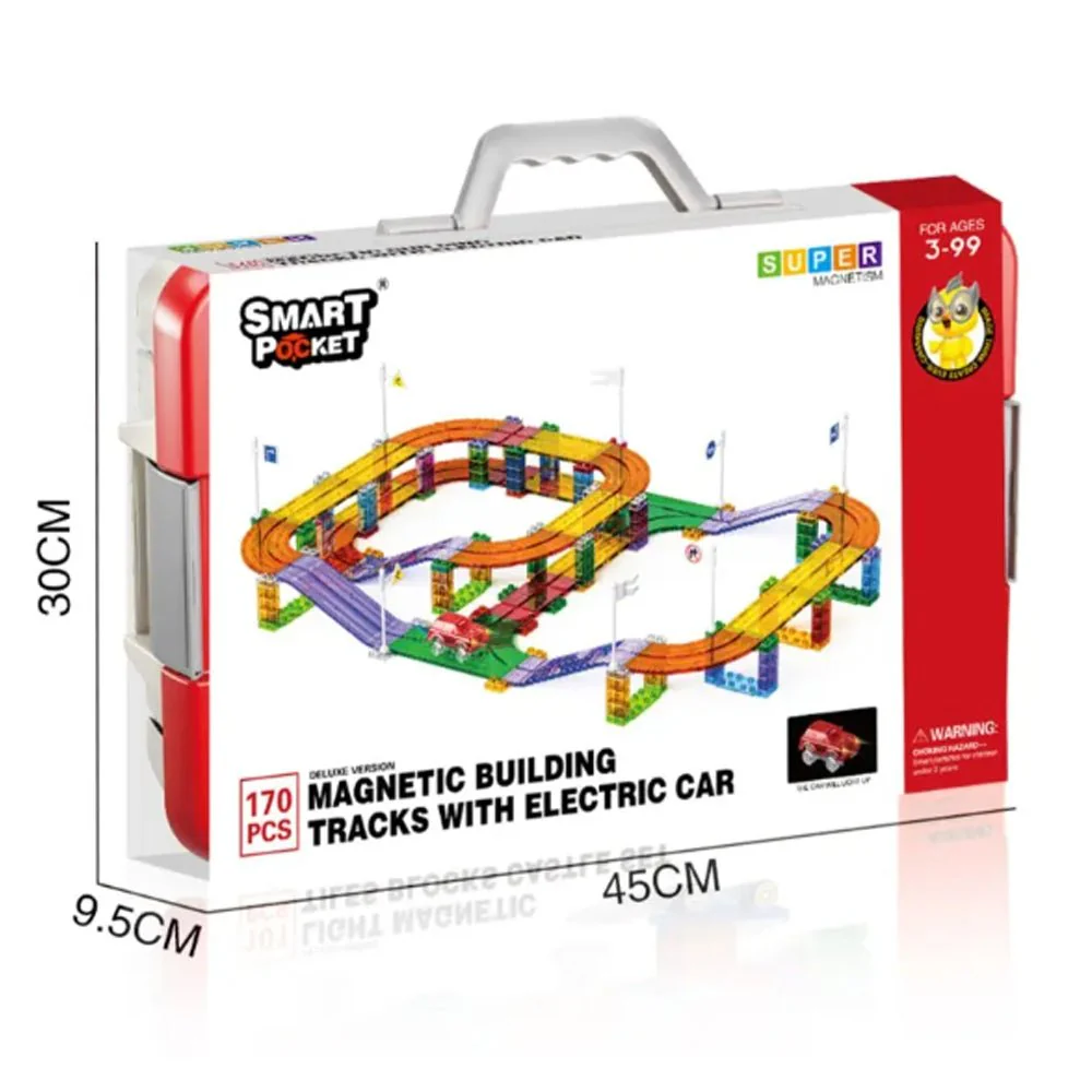 Electric Rail Car Magnetic Piece Set 170 Pieces - Image 3
