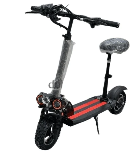 Electric Scooter with Seat 48V Black BD700