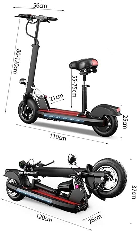 Electric Scooter with Seat 48V Black BD700 - Image 4
